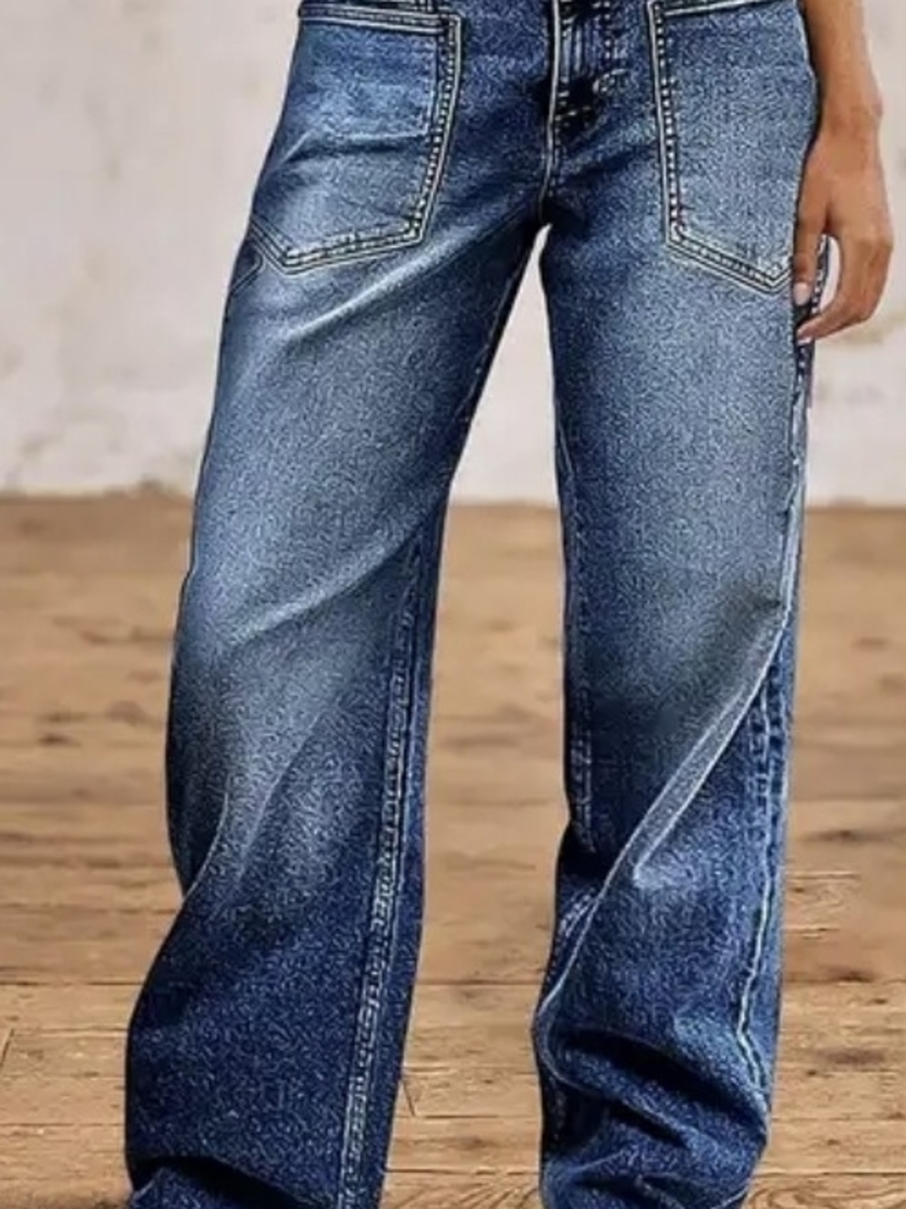 Flamigals Wide Leg Baggy Womens Jeans Size Small NWT